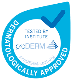 ProDERM logo - Dermatologically approved